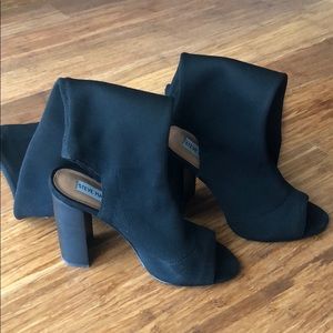 Steve Madden Shoes - Steve Madden Thigh-High Perp Toe Sock Boot Steve Madden Shoes - Steve Madden Thigh-High Perp Toe Sock Boot